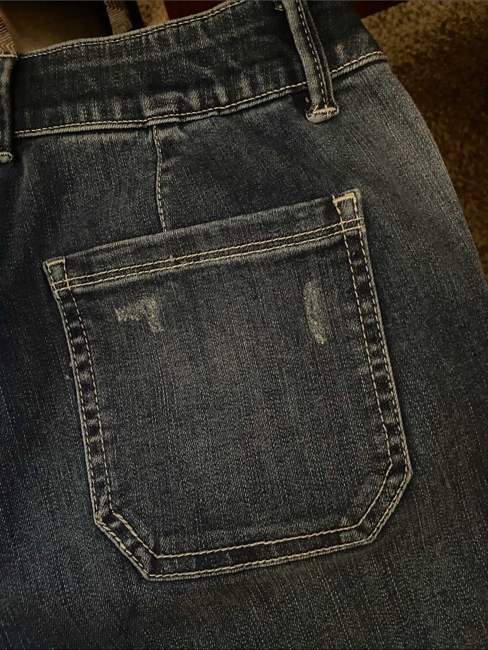 Democracy Ab Solution High Rise Denim Bermuda Utility Shorts Midtone Size 4 New - Picture 9 of 11